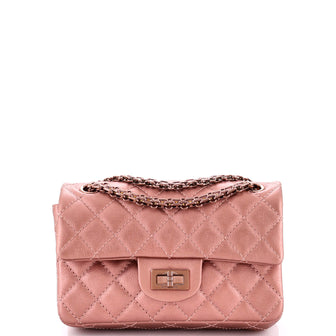 Chanel Reissue 2.55 Flap Bag Quilted Metallic Calfskin Mini