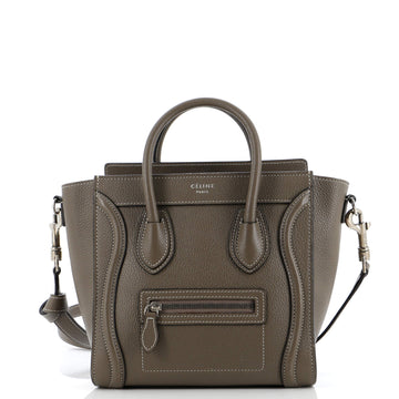 Celine Luggage Bag Grainy Leather Nano