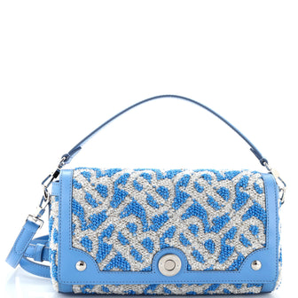 Burberry TB Note Top Handle Bag Sequin Embellished Fabric