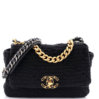 Chanel 19 Flap Bag Crochet Medium