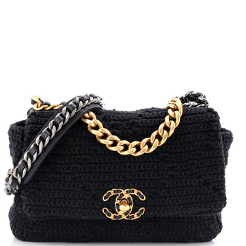 Chanel 19 Flap Bag Crochet Medium