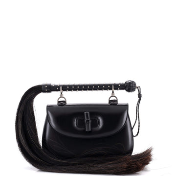 Gucci Bamboo 1947 Top Handle Bag Studded Leather Medium