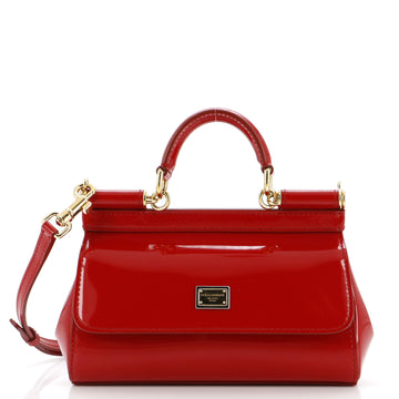 Dolce & Gabbana East West Miss Sicily Bag Patent Small