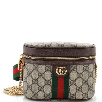 Gucci Ophidia Chain Belt Bag GG Coated Canvas Small