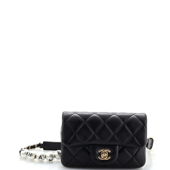 Chanel My Precious Pearls Waist Bag Quilted Lambskin Mini
