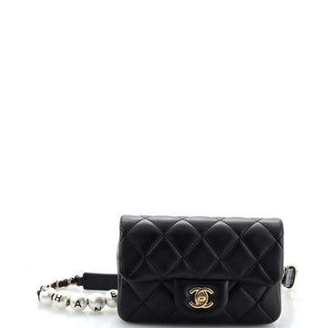 Chanel My Precious Pearls Waist Bag Quilted Lambskin Mini