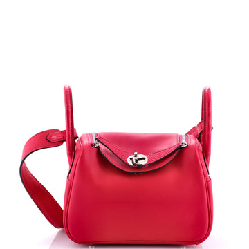 Hermes Touch Lindy Bag Swift with Matte Alligator Mini