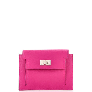 Hermes Kelly Pocket Compact Wallet Chevre Mysore