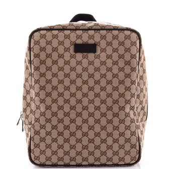 Gucci Zip Travel Backpack GG Canvas