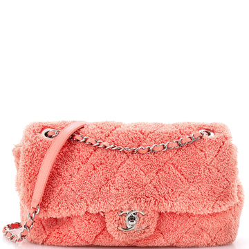 Chanel CC Chain Flap Bag Quilted Terry Cloth Medium