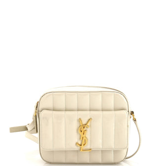 Saint Laurent Vicky Camera Bag Vertical Quilt Patent Medium