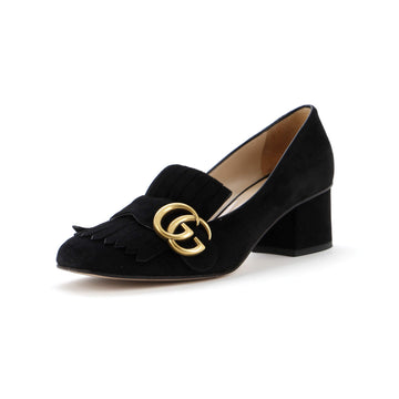 Gucci Women's GG Marmont Fringed Pumps Suede