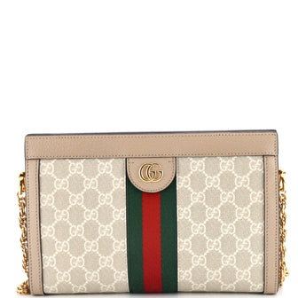 Gucci Ophidia Chain Shoulder Bag GG Coated Canvas Small
