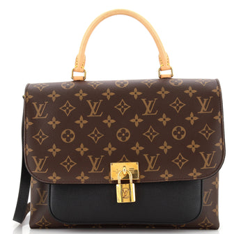 Louis Vuitton Marignan Handbag Monogram Canvas with Leather