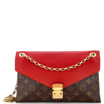 Louis Vuitton Pallas Chain Shoulder Bag Monogram Canvas and Calfskin