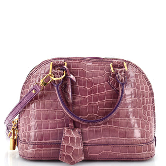 Louis Vuitton Alma Handbag Crocodile BB