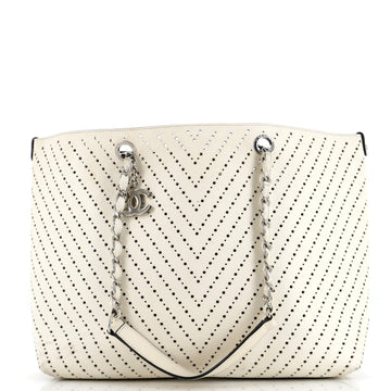 Chanel Shopping Tote Perforated Caviar Large