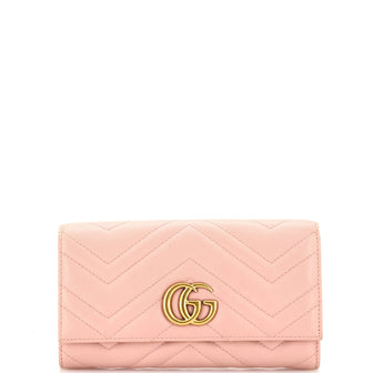 Gucci GG Marmont Continental Wallet Matelasse Leather