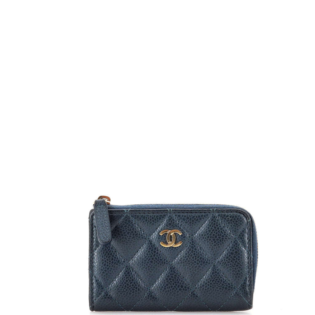 Key Pouch Quilted Caviar / blue