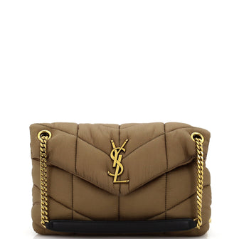 Saint Laurent Loulou Puffer Shoulder Bag Quilted Nylon Small