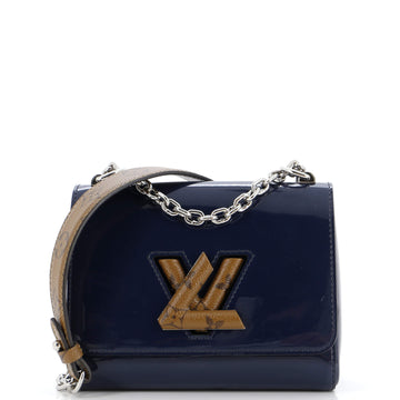Louis Vuitton Twist Handbag Vernis with Monogram Canvas PM