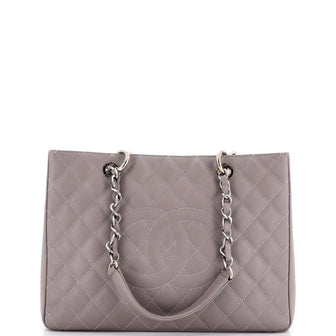 Chanel Grand Shopping Tote Quilted Caviar