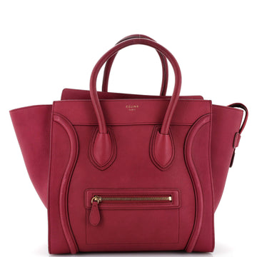 Celine Luggage Bag Grainy Leather Mini