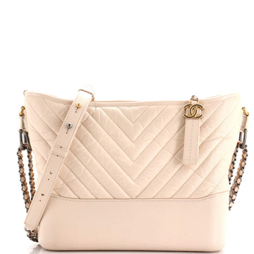 Chanel Gabrielle Hobo Chevron Aged Calfskin Medium