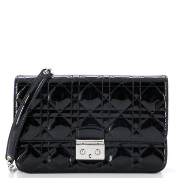 Christian Dior Miss Dior Promenade Pouch Cannage Quilt Patent Large