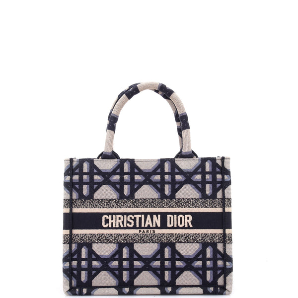 Christian Dior Book Tote Macrocannage Canvas Small 296039