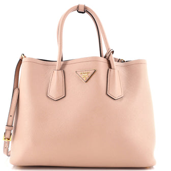 Prada Cuir Double Tote Saffiano Leather Medium