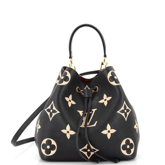 Louis Vuitton NeoNoe Handbag Bicolor Monogram Empreinte Giant MM