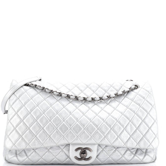 Chanel Airlines CC Flap Bag Quilted Calfskin XXL
