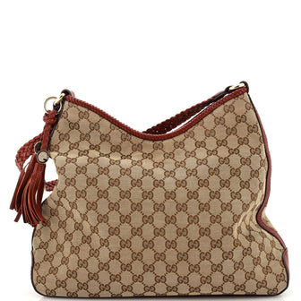 Gucci Marrakech Hobo GG Canvas Medium