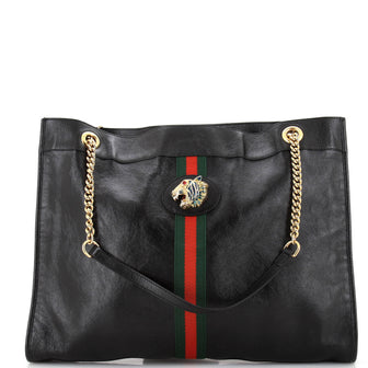 Gucci Rajah Chain Tote Leather Large