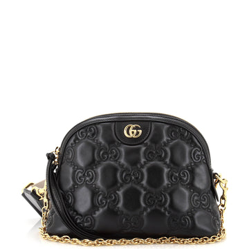 Gucci Dome Chain Zip Shoulder Bag GG Matelasse Leather Small