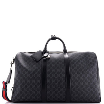 Gucci Convertible Duffle Bag GG Coated Canvas Large
