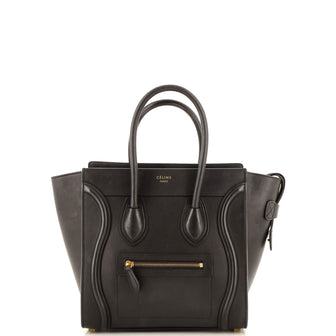 Celine Luggage Bag Smooth Leather Micro