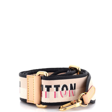 Louis Vuitton Logo Shoulder Strap Jacquard Wide