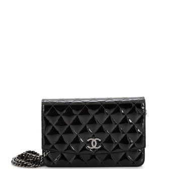 Chanel Brilliant Wallet on Chain Quilted Patent