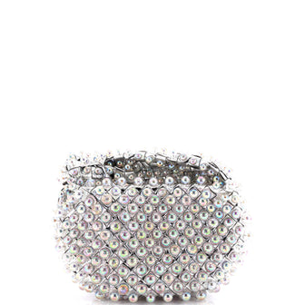 Bottega Veneta BV Jodie Hobo Metallic Studded Intrecciato Nappa Mini