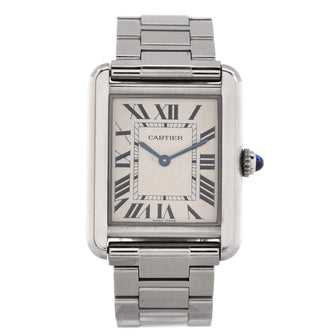 Cartier Tank Solo Quartz Watch Stainless Steel 24