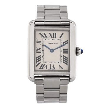 Cartier Tank Solo Quartz Watch Stainless Steel 24