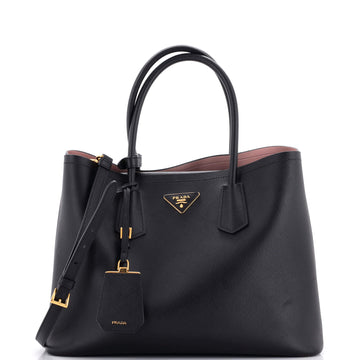 Prada Cuir Double Tote Saffiano Leather Large