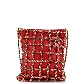 Chanel Chain Frame CC Charm Crossbody Lambskin
