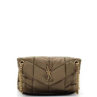 Saint Laurent Loulou Puffer Shoulder Bag Quilted Nylon Small