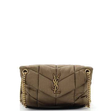 Saint Laurent Loulou Puffer Shoulder Bag Quilted Nylon Small