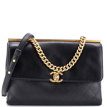 Chanel Coco Luxe Flap Bag Quilted Calfskin Medium