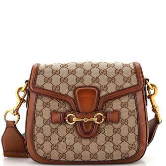 Gucci Lady Web Shoulder Bag GG Canvas Medium