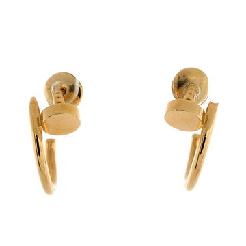 Cartier Juste un Clou Hoop Earrings 18K Yellow Gold Small